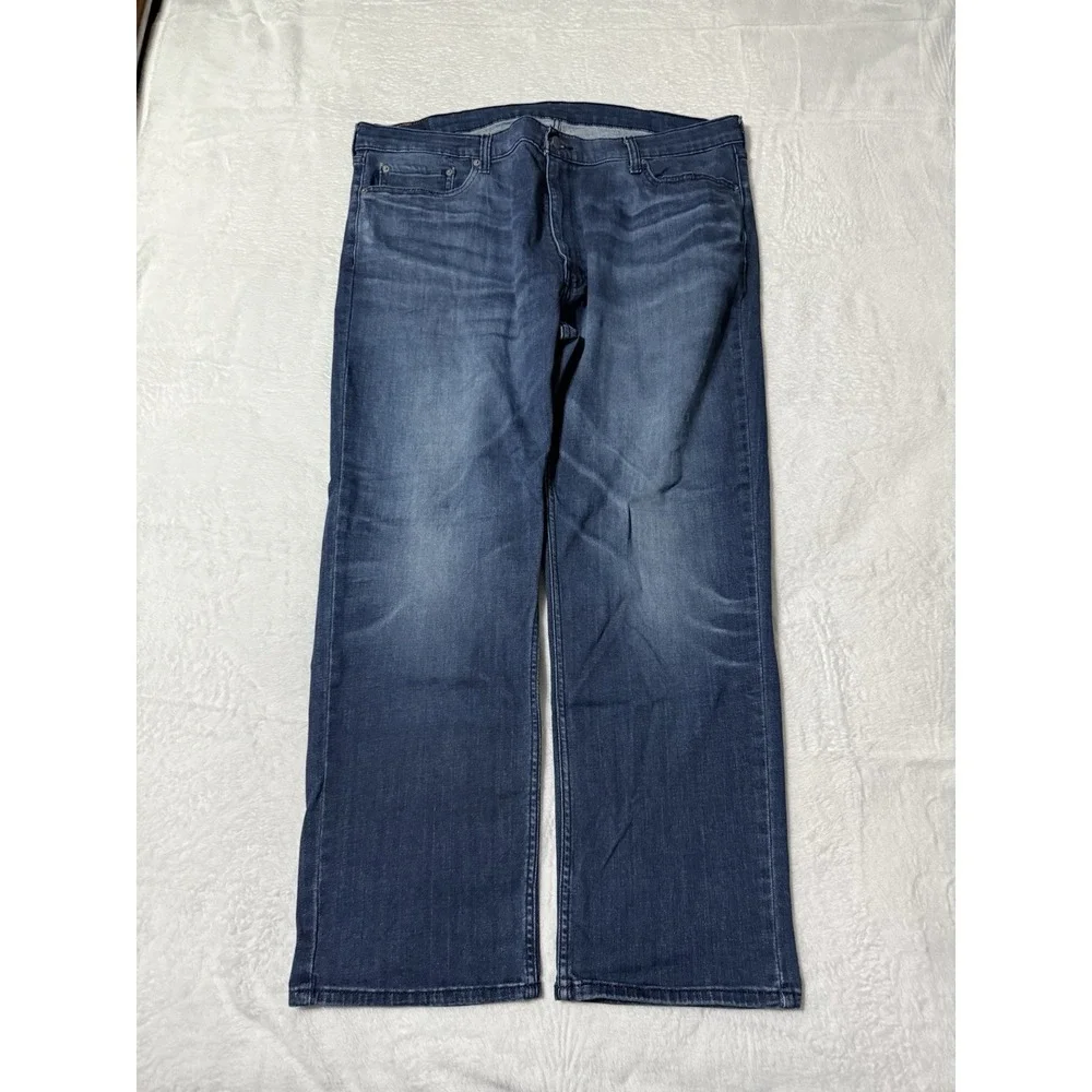Levis 559 Jeans Mens 40x28 Blue Relaxed Straight Mid Rise Medium Wash